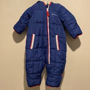 Ben Sherman puffer quilted snowsuit size: 12 months